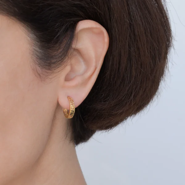 Ariadne Greek Hoop Earrings