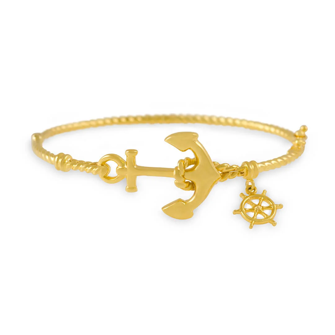 Anchor Chain Bracelet  Small Nautical Gold Bracelet Aumaris  Aumaris  Anchor Chains 18K 