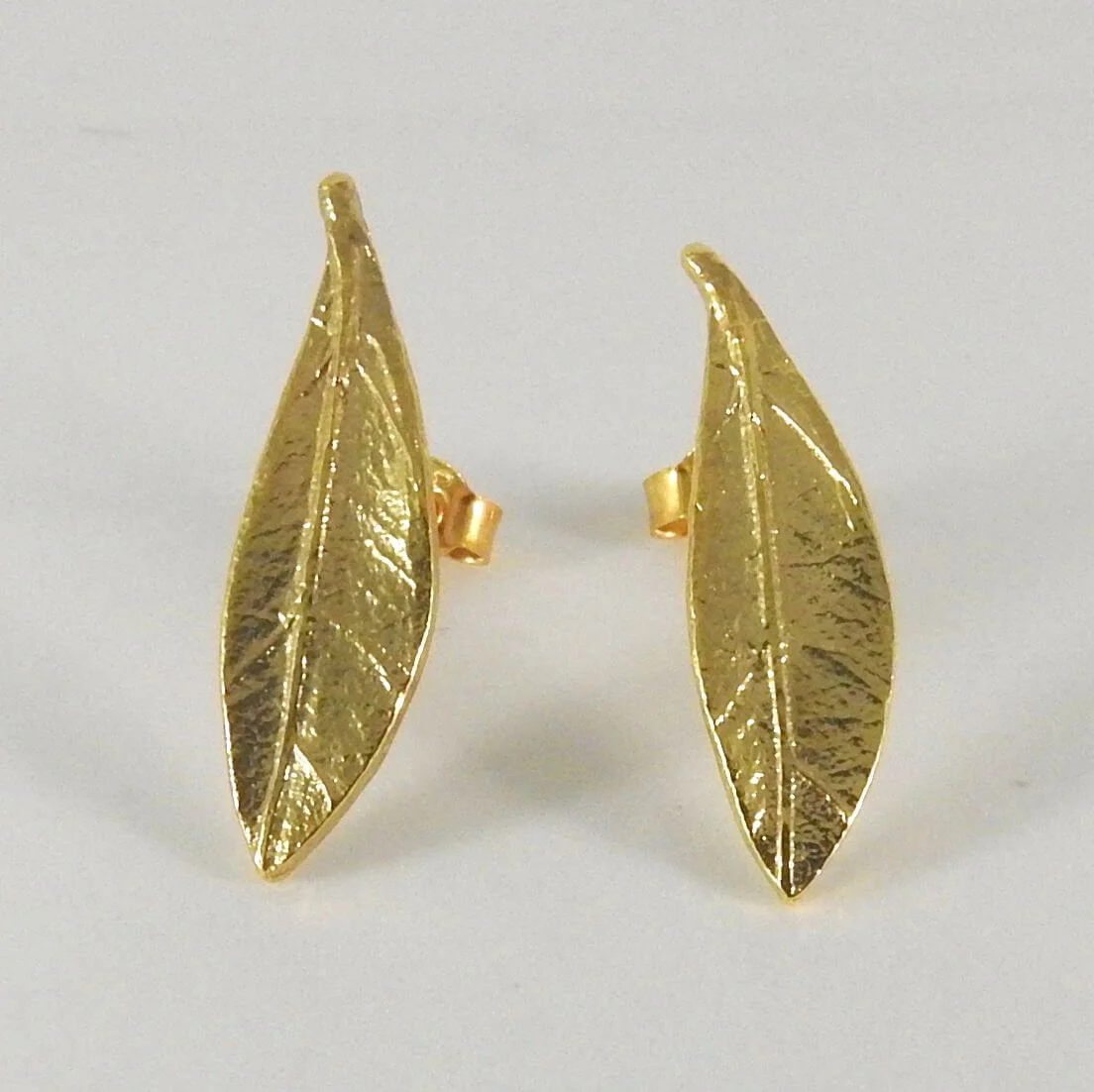 Olive Leaf Stud Earrings