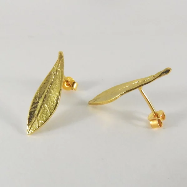 Olive Leaf Stud Earrings