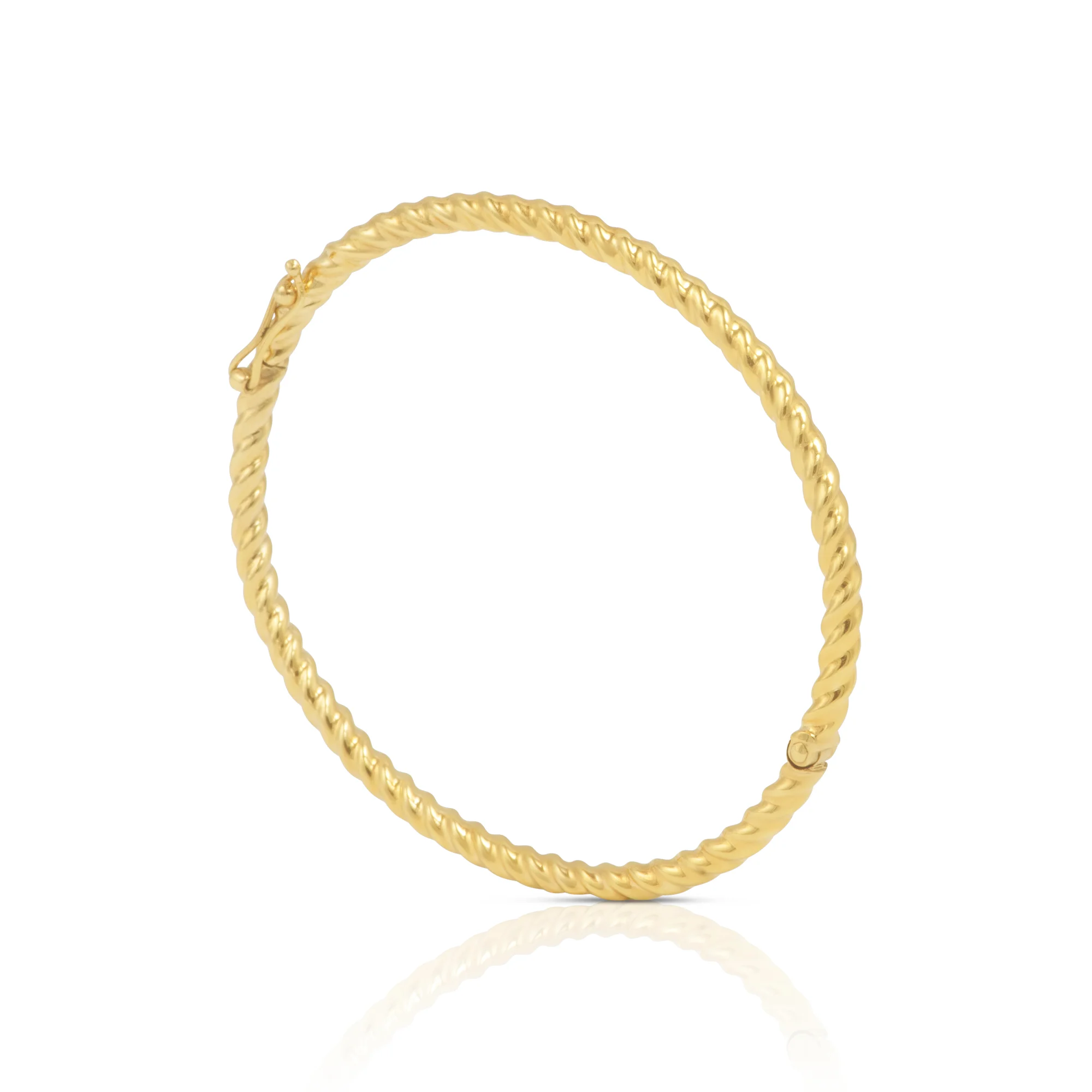 Gold Onda Bangle Bracelet