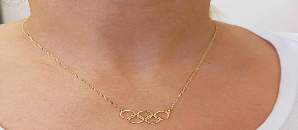Olympic rings necklace